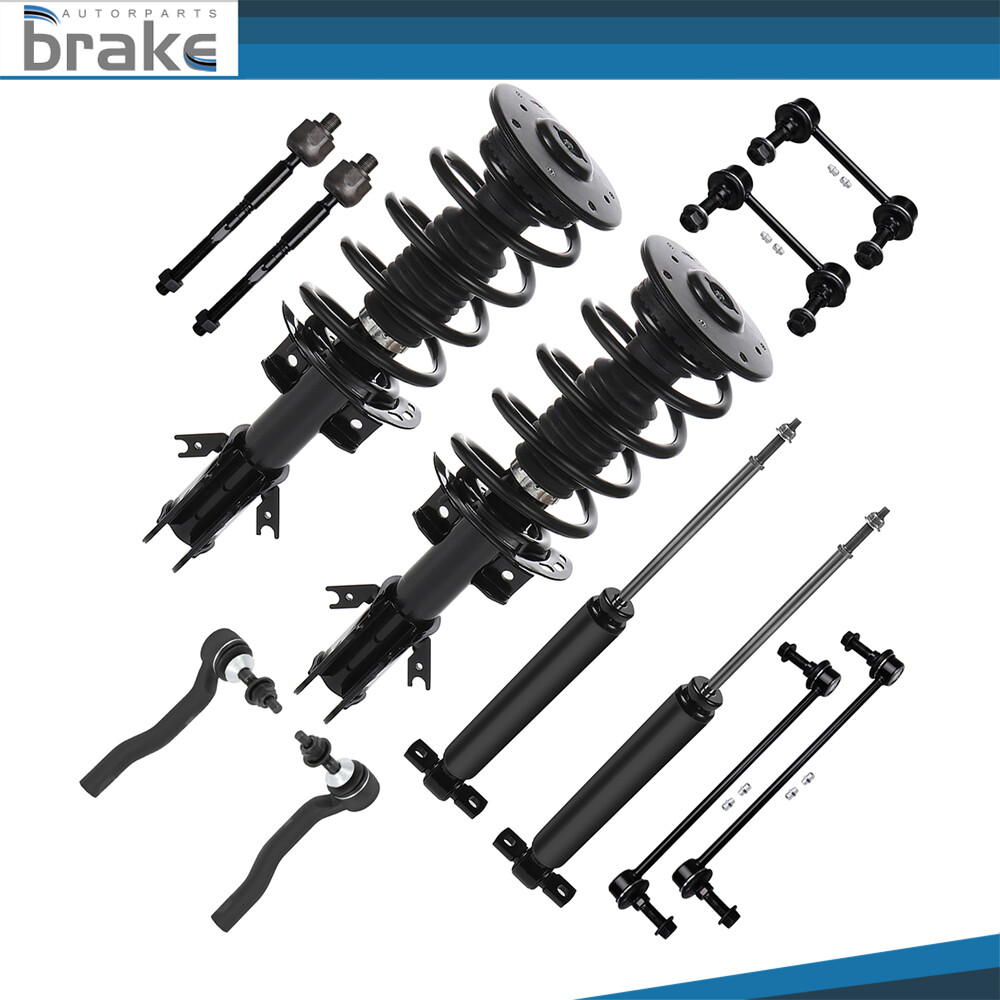 2013-18 Ford Fusion Suspension Kit with Struts Shocks Sway Bars & Tie Rods