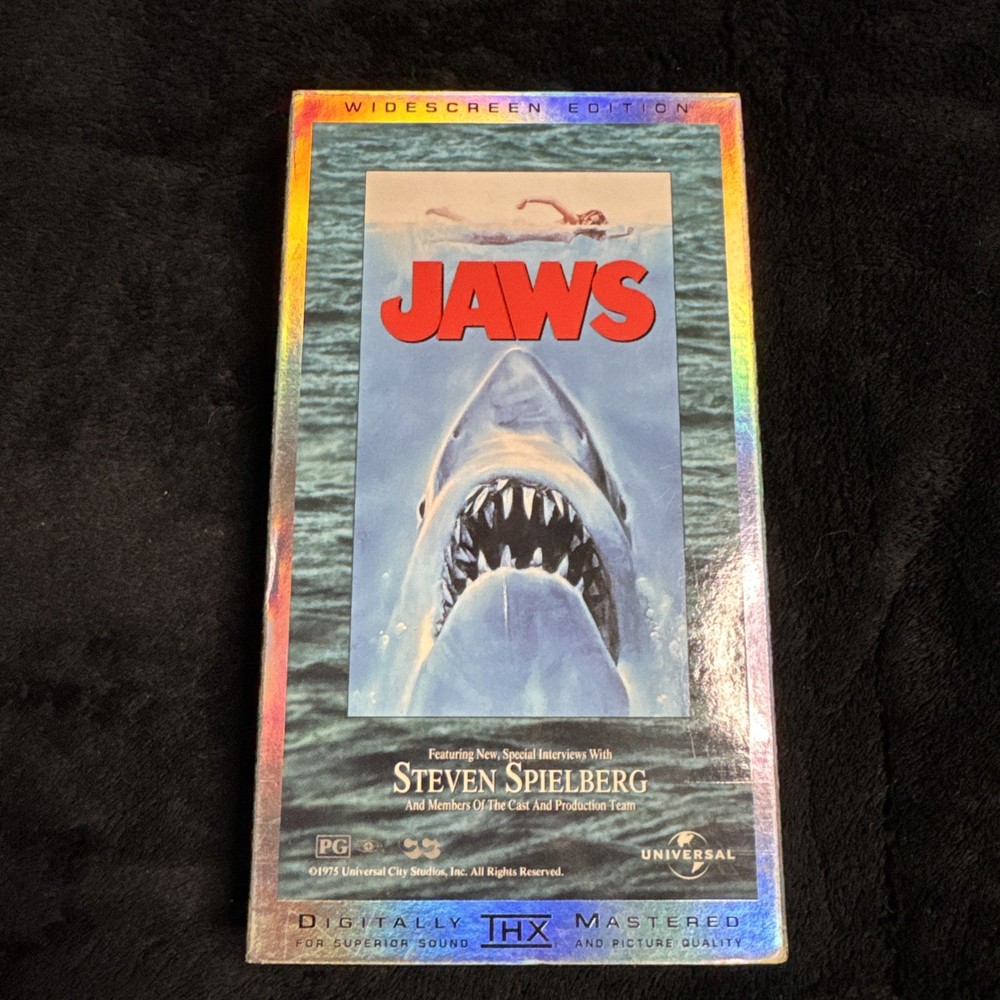 VHS Tape Jaws - Roy Scheider Widescreen Edition