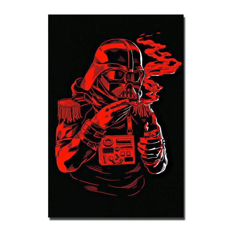 Funny Star Wars Darth Vader Smoking Wall Art Poster US