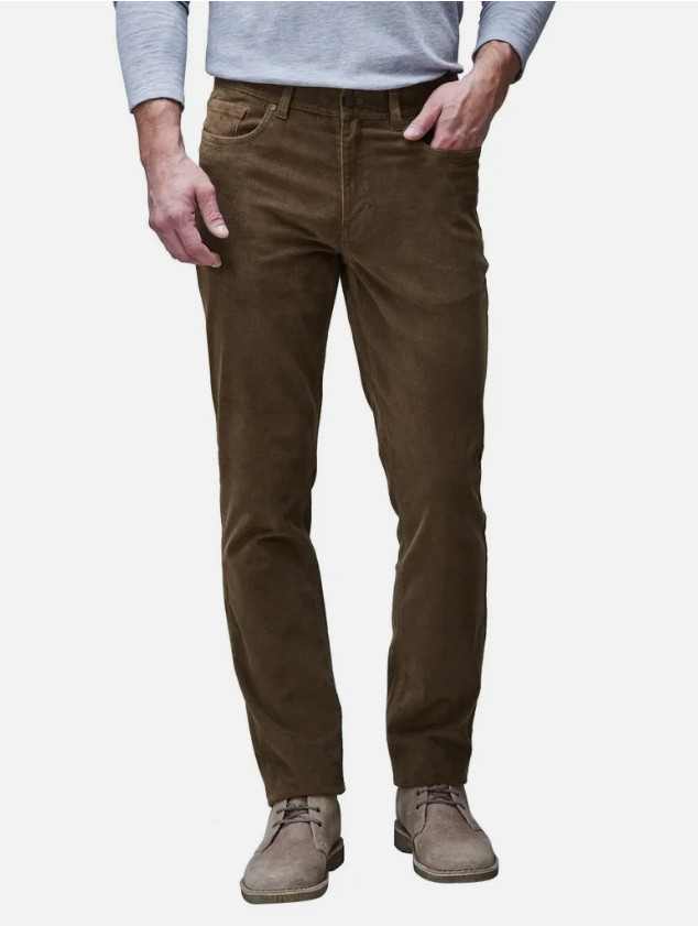 Copper & Oak Men's Stretch Corduroy Pant 5 Pocket Tan Size 36x34