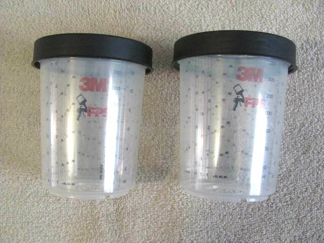 Lot Of 2 3M PPS Midi 13.5 oz Ratio Cups & Collars Paint Preparation System  ~New