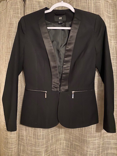 H&M Black Women Jacket Size 6