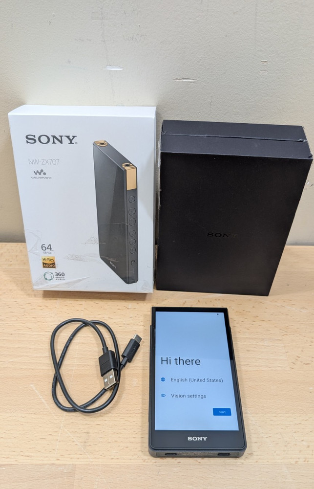 SONY NW-ZX707 WALKMAN 64GB Hi-Res ZX Series Black Audio Player