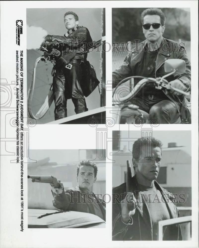 Press Photo Actor Arnold Schwarzenegger In Movie 