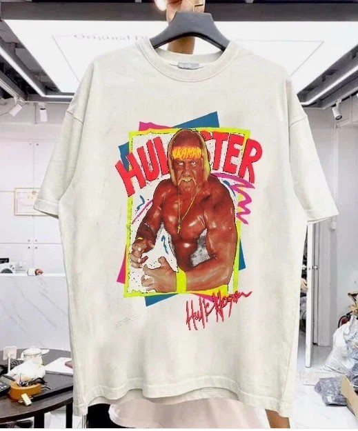 Rare Hot Hulk Hogan Hulkamania Cotton White S to 5XL Shirt VK239