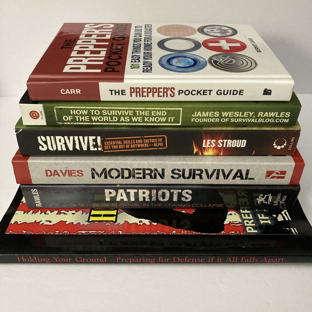 Pepper Outdoor Skills & Off Grid Survival Weapons-- Book Lot of 6