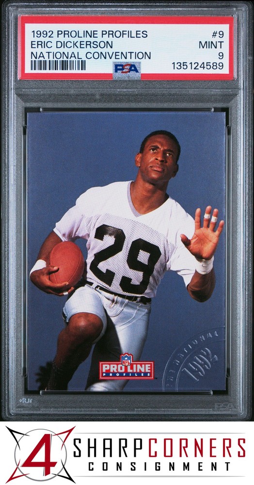 1992 Pro Line Profiles National Convention #9 Eric Dickerson Hof Pop 1 Psa 94SC: Leading the industry in consignment services!