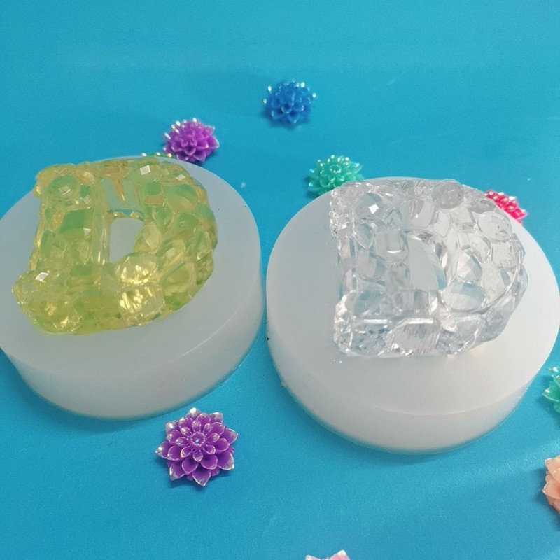 Capital Letter D Resin Mold for DIY Keychains and Epoxy Casting Crafts