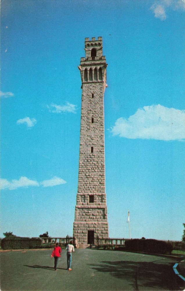 The Pilgrim Monument - Provincetown Cape Cod Massachusetts MA - Postcard
