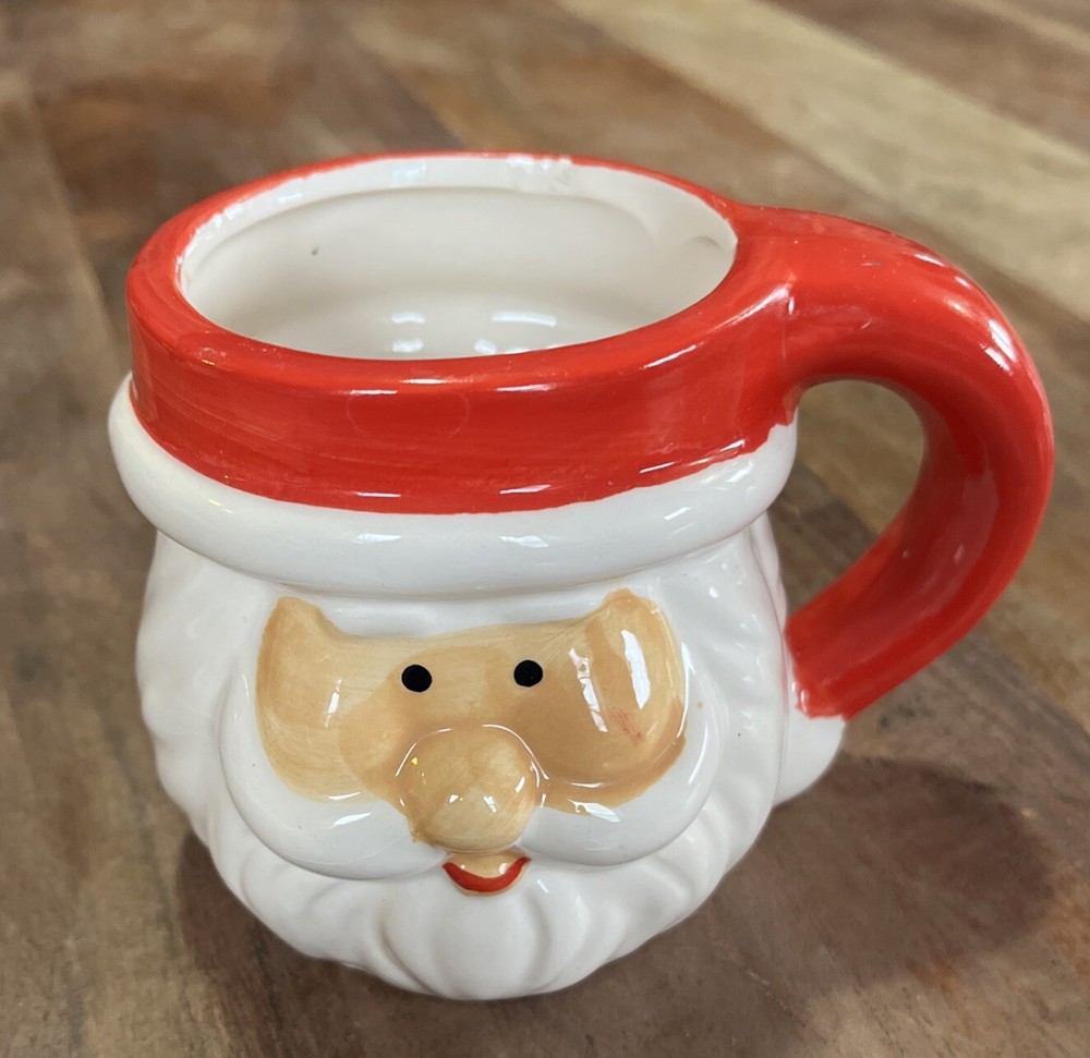 Royal Norfolk Santa Face CeramicCoffee Tea Cup Mug Greenbrier International 8oz