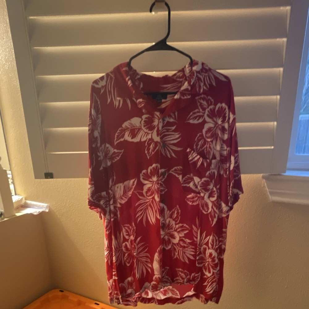 Men's Short Sleeve Hawaiian Floral XL