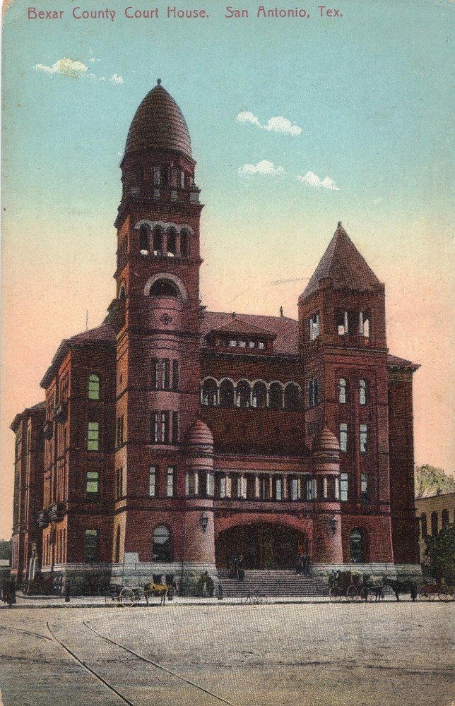 San Antonio TX Bexar County Court House DB Postcard UNPOSTED EXCL