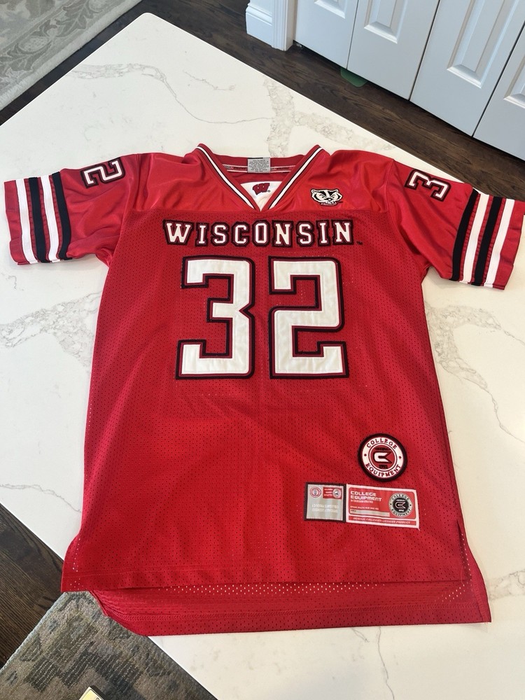 Vintage Stitched Wisconsin Badgers #32 Youth XL NCAA Football Jersey