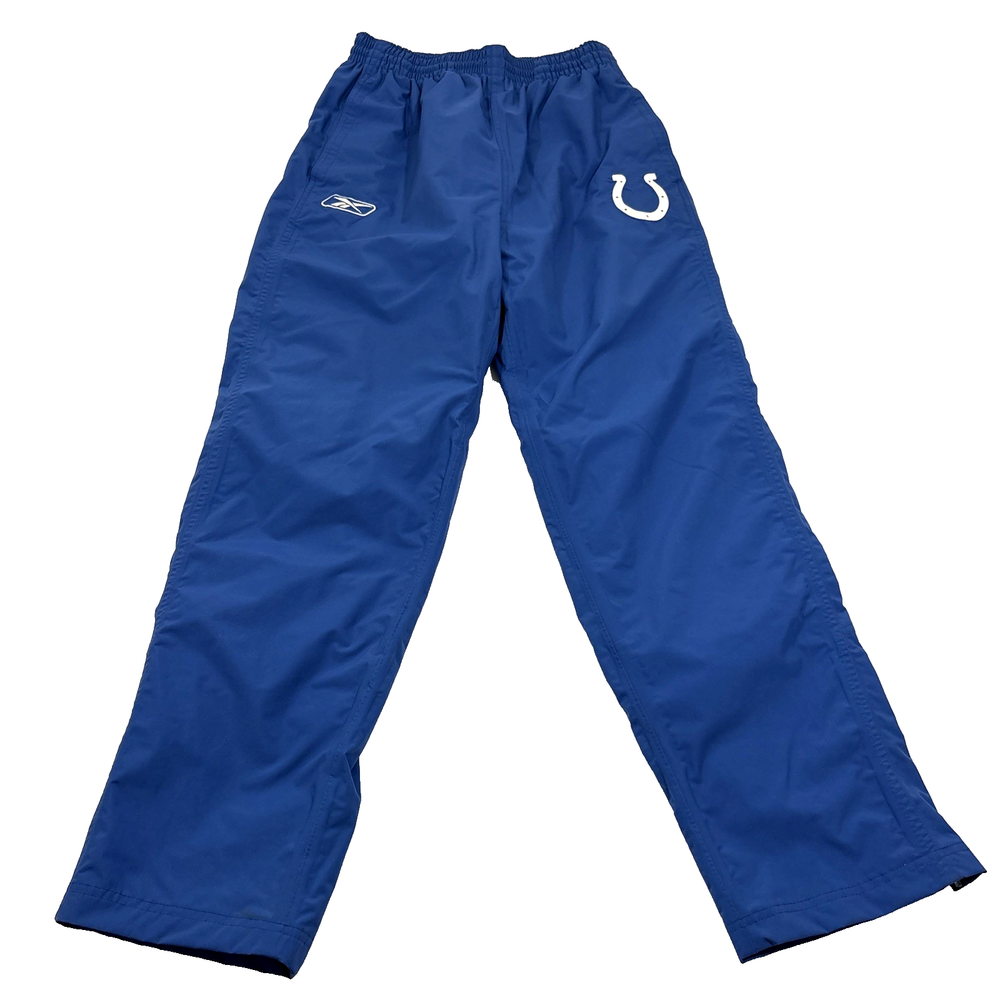 Vtg Reebok NFL Indianapolis Colts Blue Sideline Warm Up Pants Mens M Snow Pants