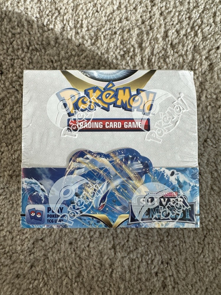 Pokemon Sword & Shield Silver Tempest Booster Box Factory Sealed