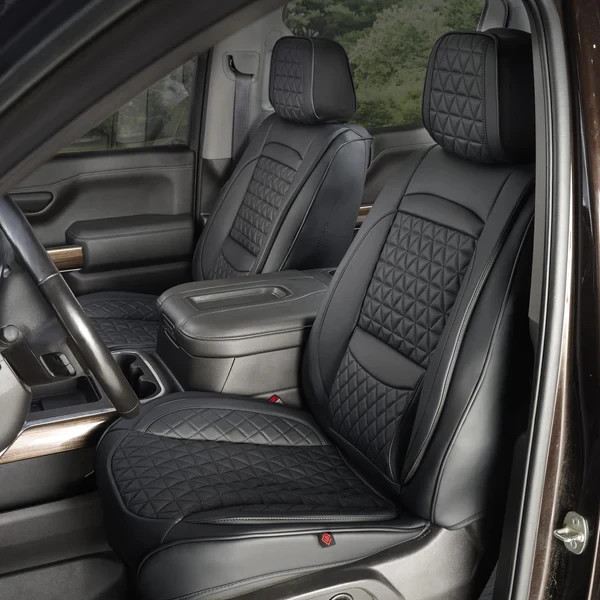 Ford F-150, 250, 350, 450-Seat Cover Solutions-Soft Touch Leather-Semi Custom