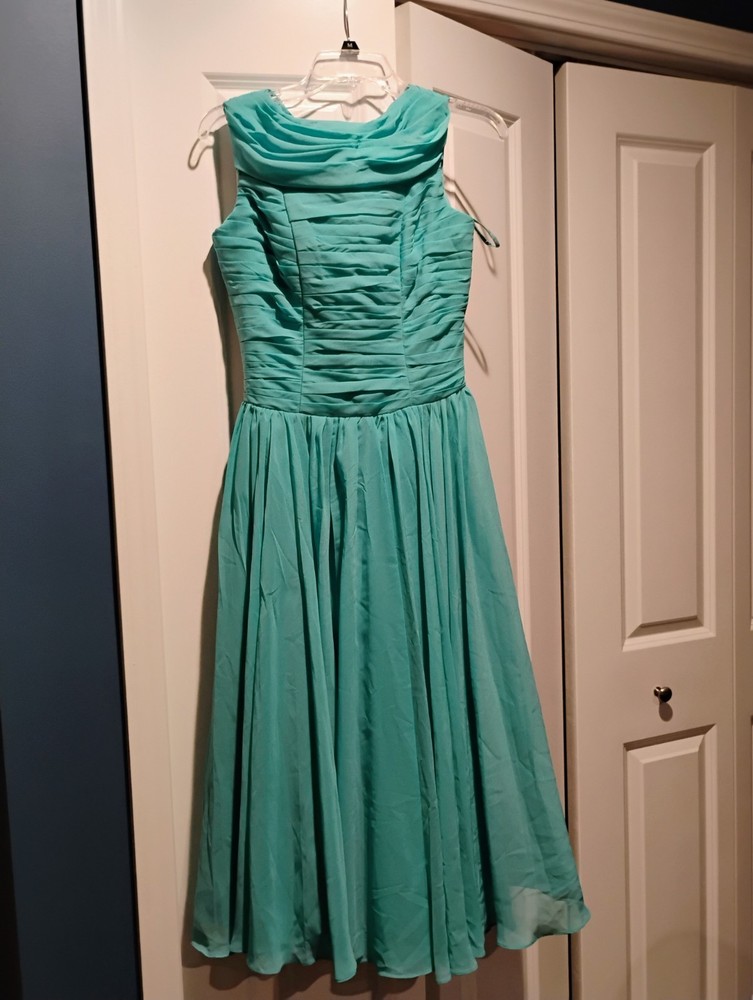 Pinup Style Teal Women's Formal Dress Size Small Sleeveless