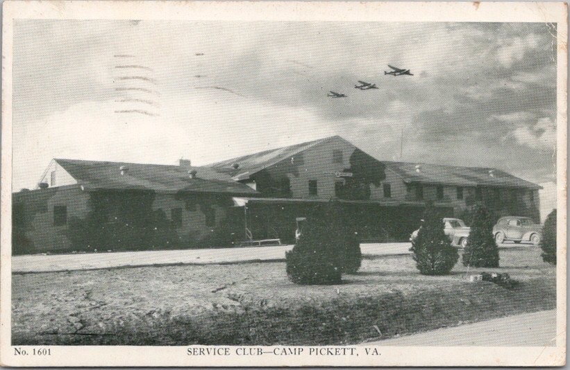 Vintage CAMP PICKETT Virginia Postcard 