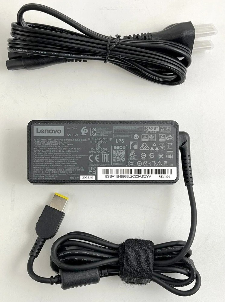 Brand New Lenovo 65W 20V 3.25A SquareTip AC Power Adaptor Charger / PA-1650-74