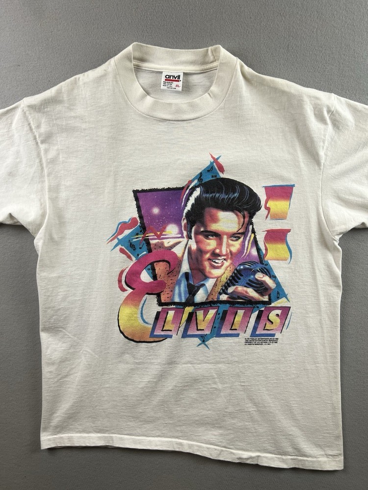 1992 Elvis Presley white vintage graphic t-shirt Size XL