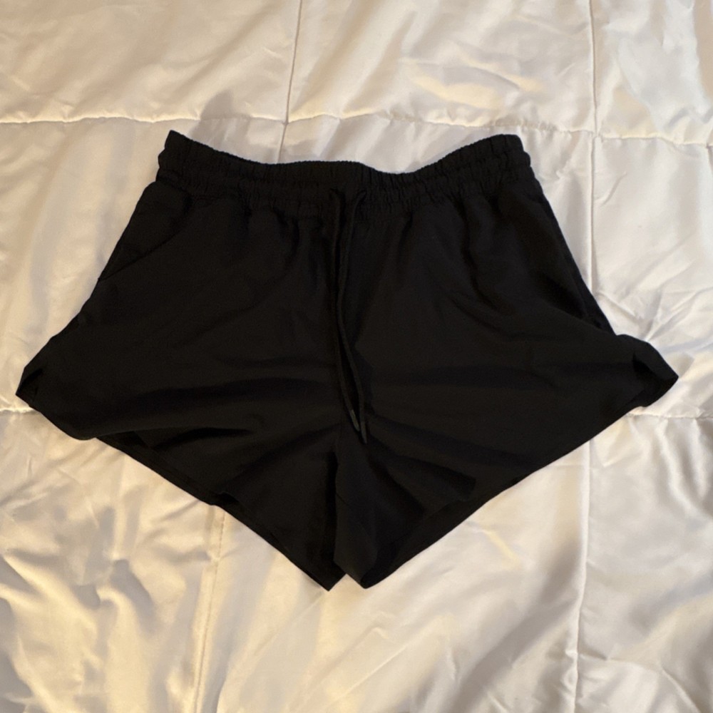 Athleta Women's Black Athletic Shorts Drawstring 3