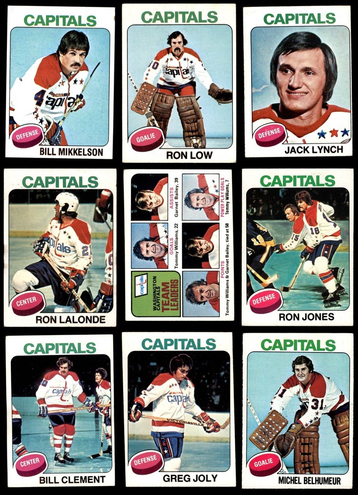1975-76 Topps Capitals Near Team Set 2.5 - GD+ 6976395 (10 / 14 cards)