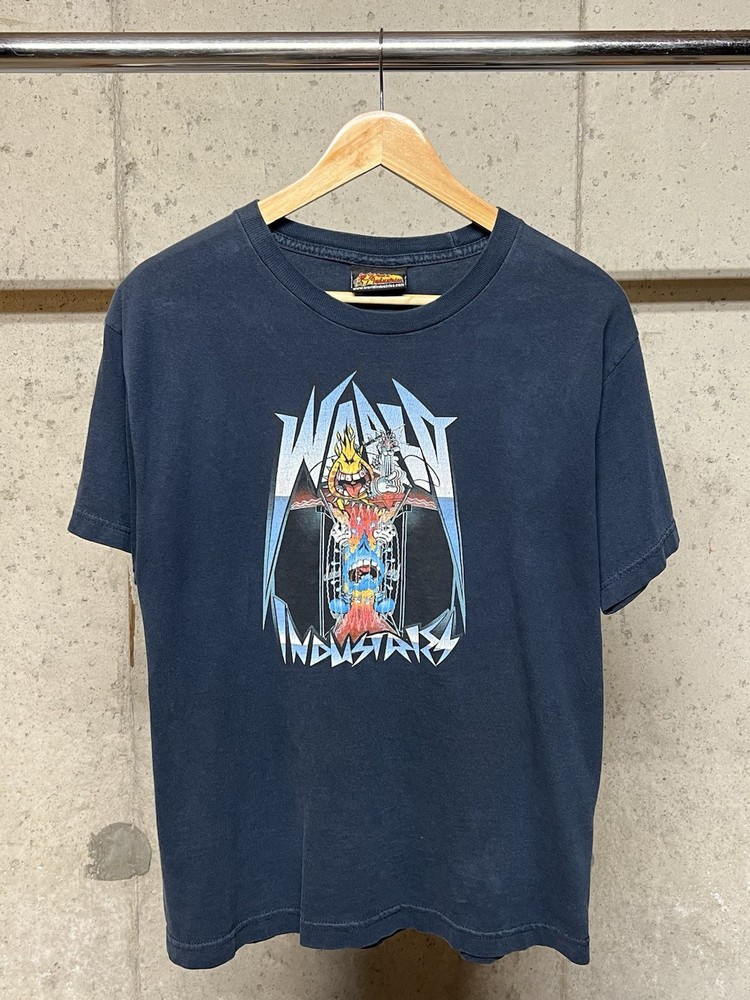 Early 2000s World Industries Skateboards T-Shirt Navy Men's Medium 20x26