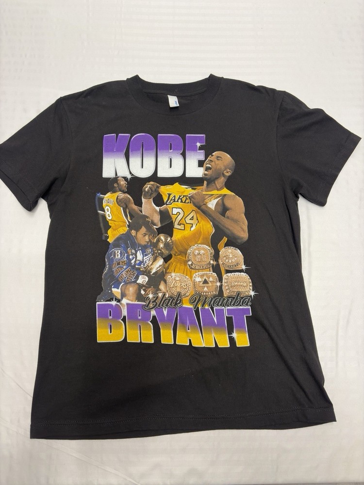 Kobe Bryant Black Mamba Mentality Shirt Rings Men’s Size Large Brand New