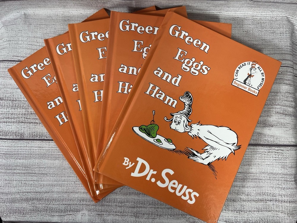 Dr Seuss Green Eggs And Ham Hardcover Lot 5 Beginner Books Classic Kids