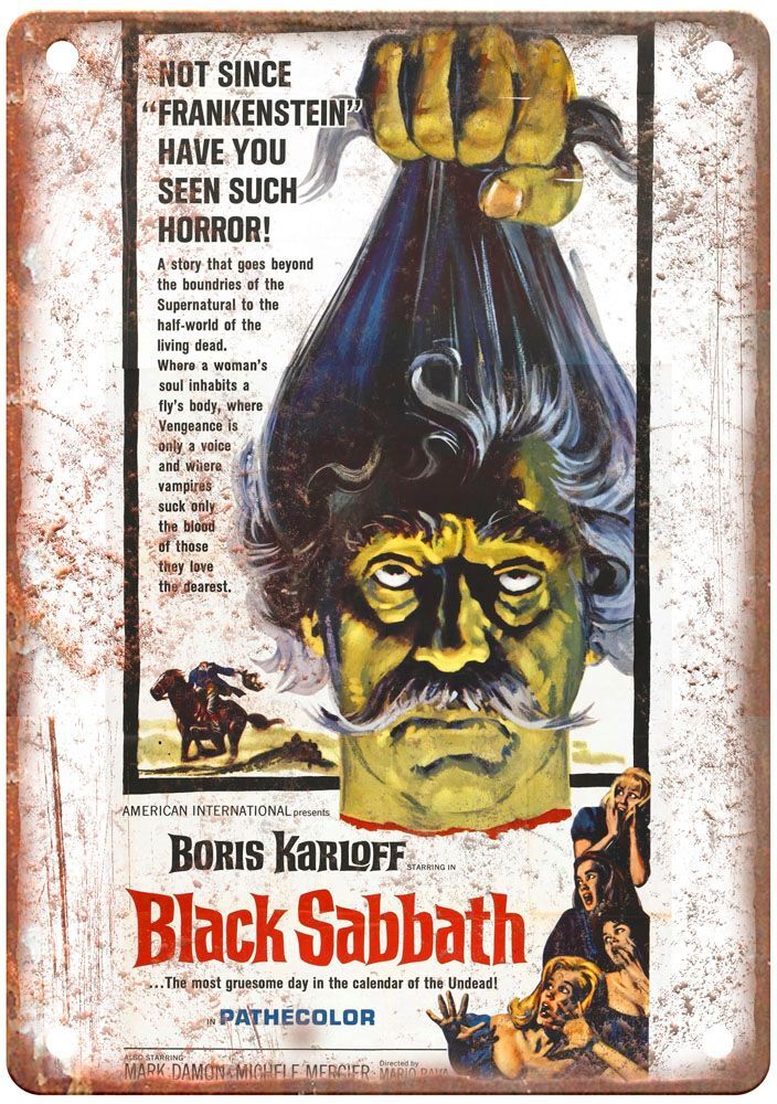 Black Sabbath Vintage Movie Poster Old Retro Look Metal Sign MP512