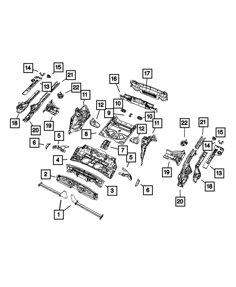 Genuine Mopar Rear Rail Extension Left 68157503AE