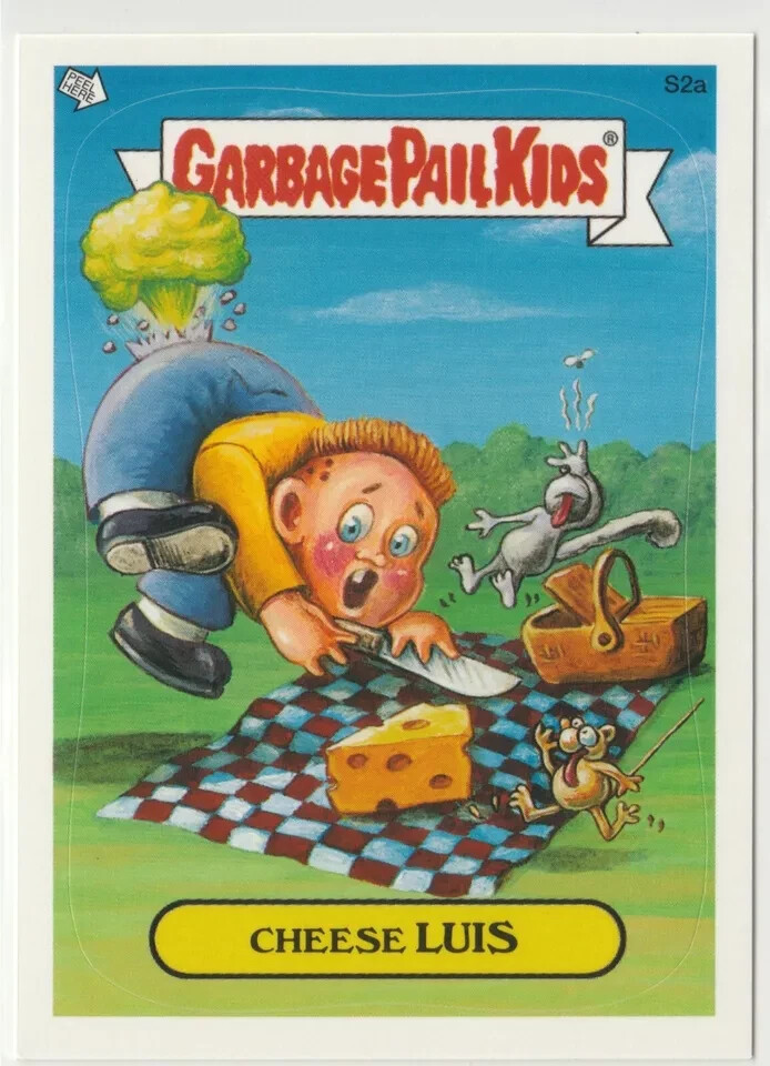 Scratch 'n Stink Garbage Pail Kids GPK 2004 Series 2 Cheese Luis #S2a