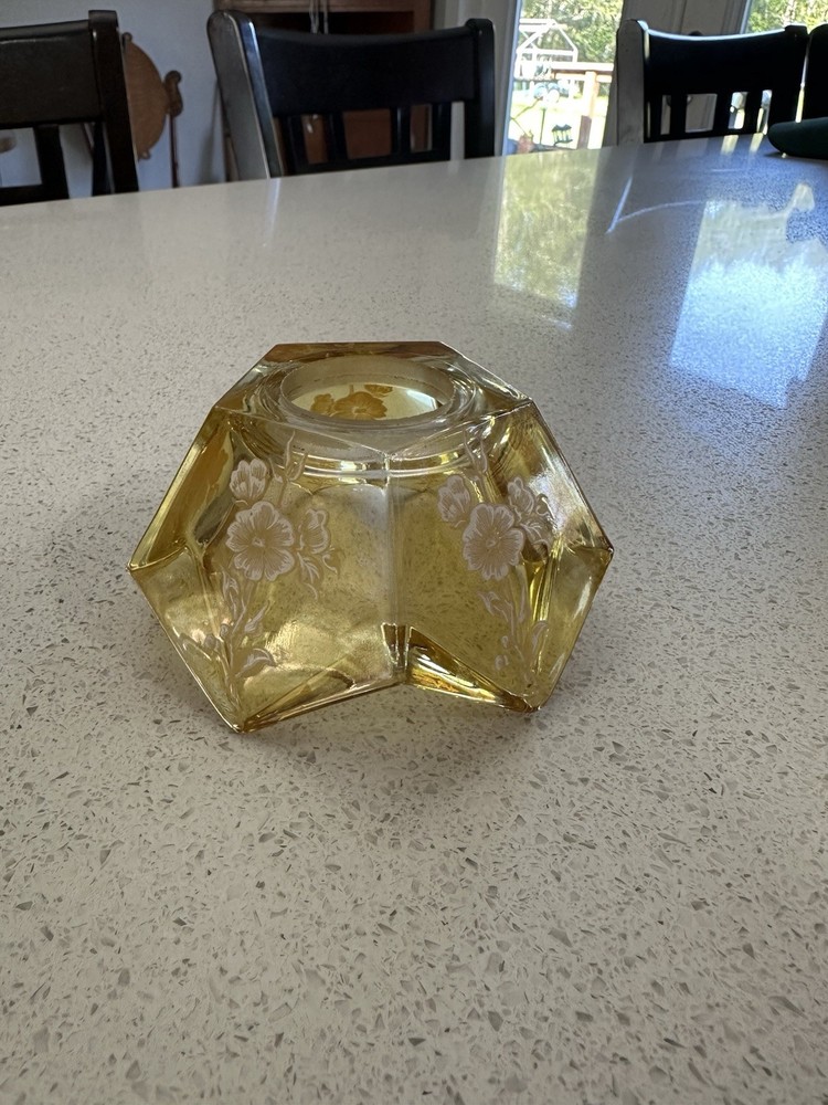 Amber Colored Five Sided Fairy Lamp Top ONLY