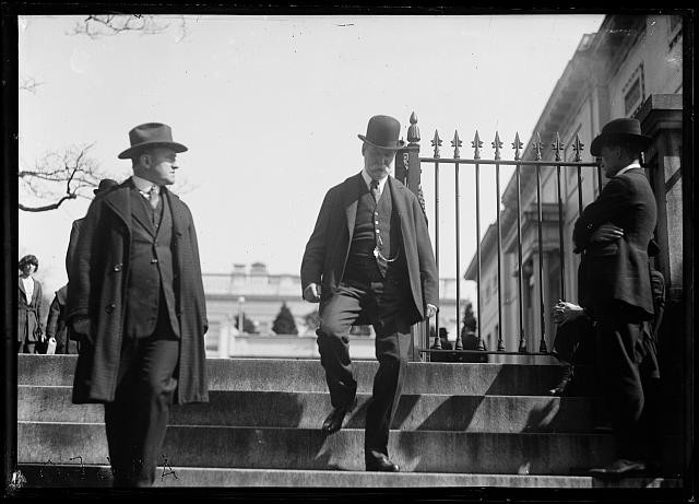 Photo:Charles Evans Hughes descending steps. White House, Washington, D.C.