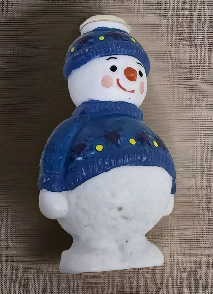 Old World Single Snowman Porcelain Light Cover Small