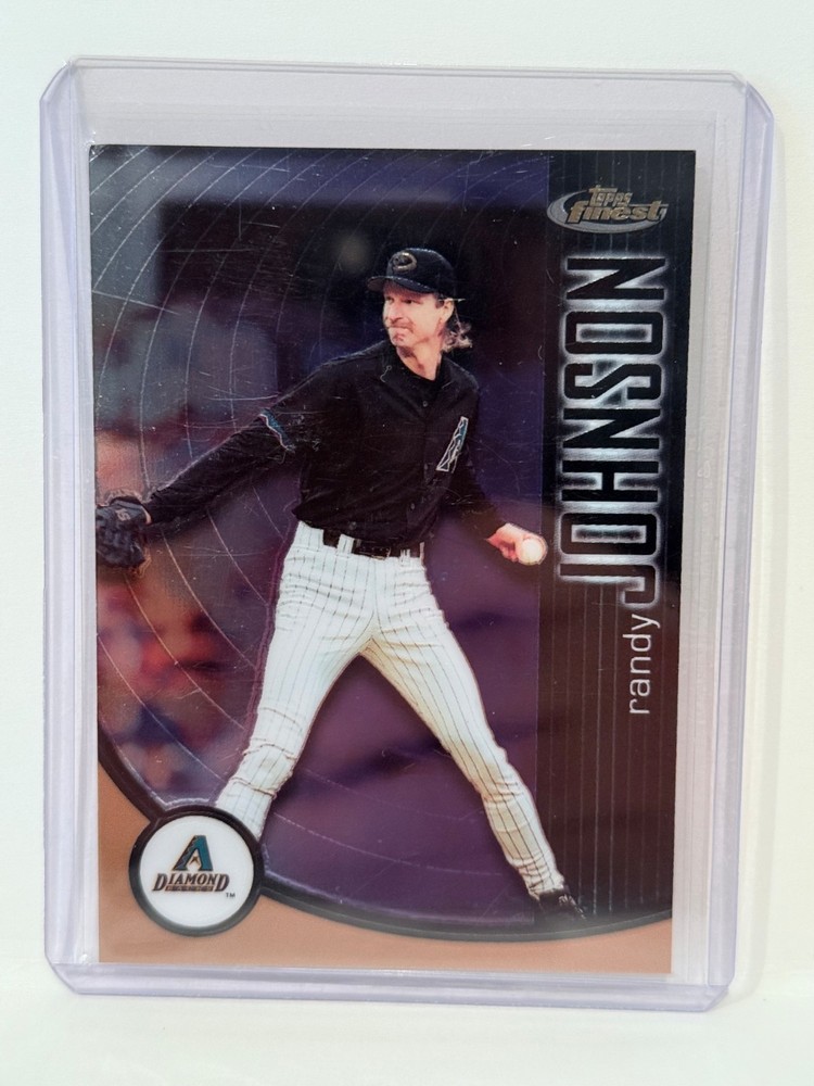 2001 Topps Finest Randy Johnson #32 HOF Arizona D-Backs