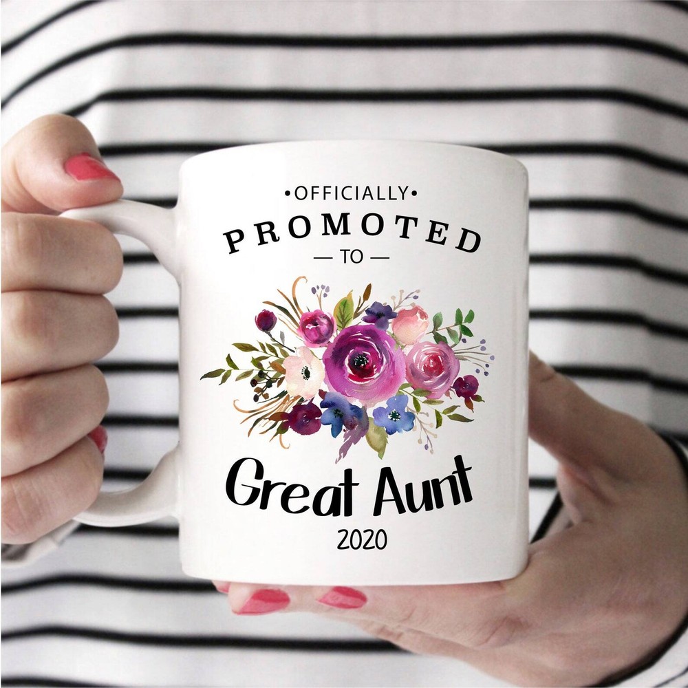 Promoted To Great Aunt Mug For Great Aunt Aunt Mug Mug For Aunt Pregnancy