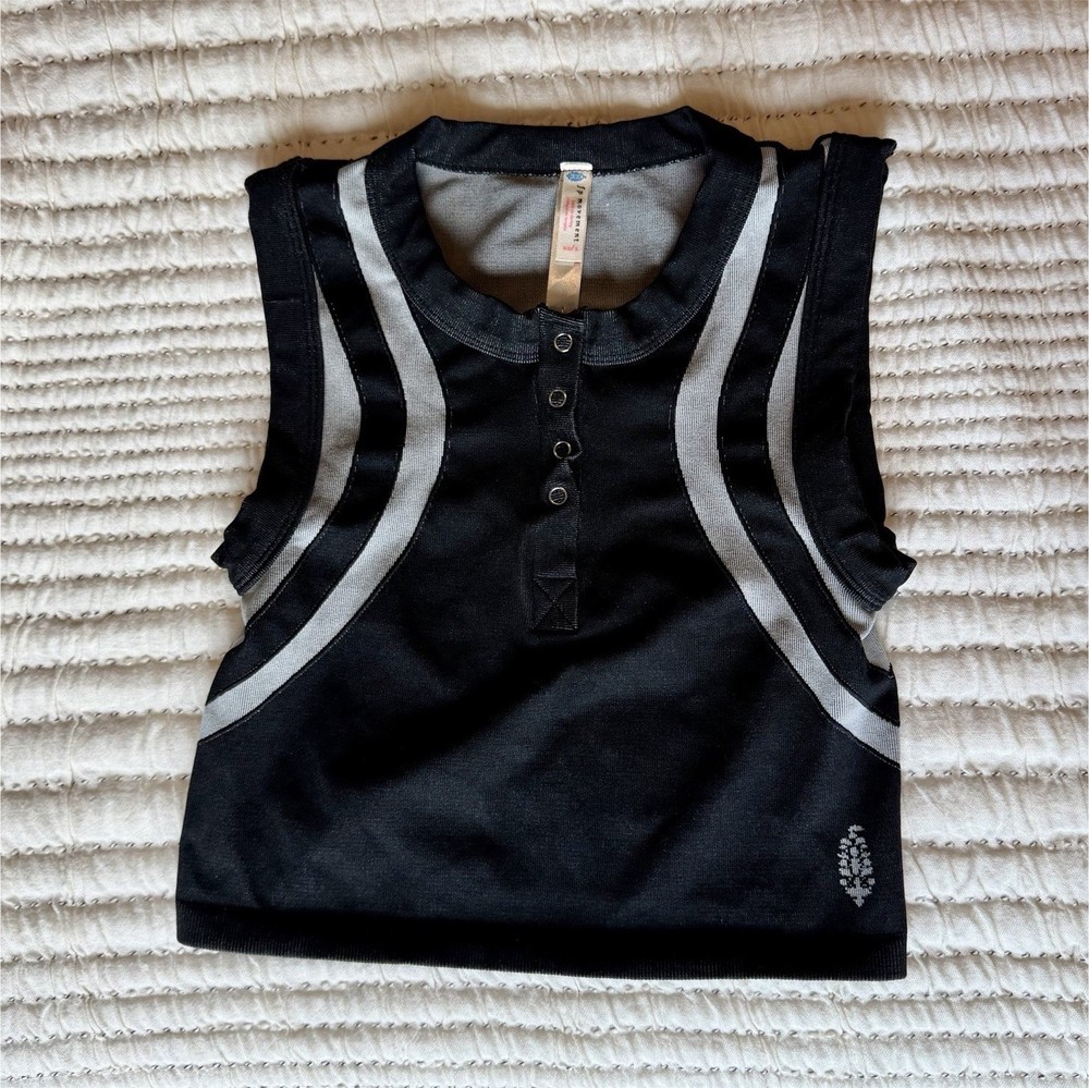 Free People Movement Black/Gray Top.