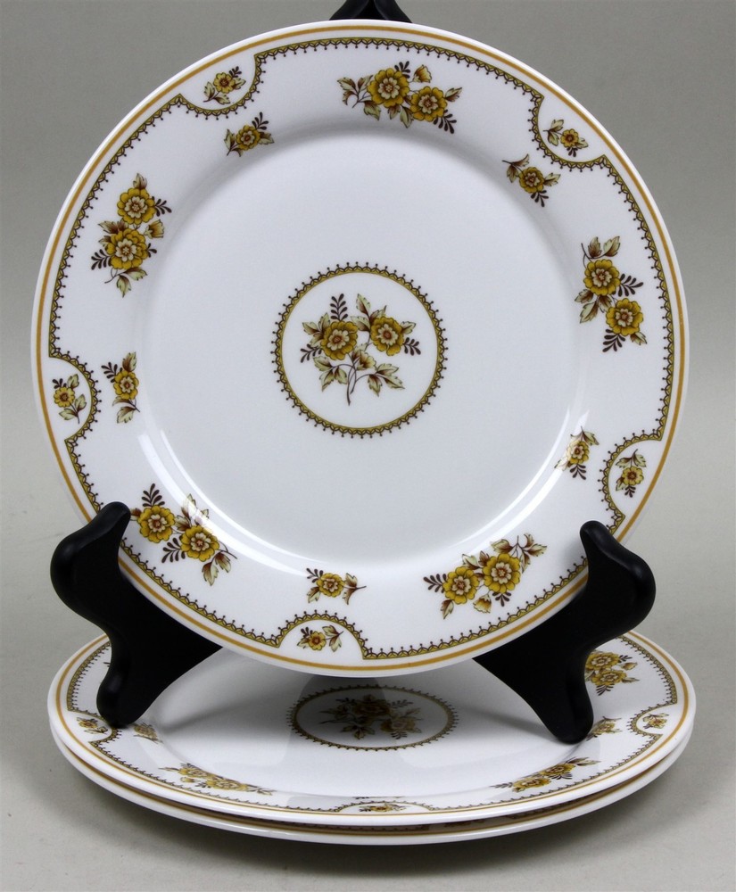 Set of 3 SPODE England Bone China Y8190 AUSTEN SALAD PLATES 8-1/8