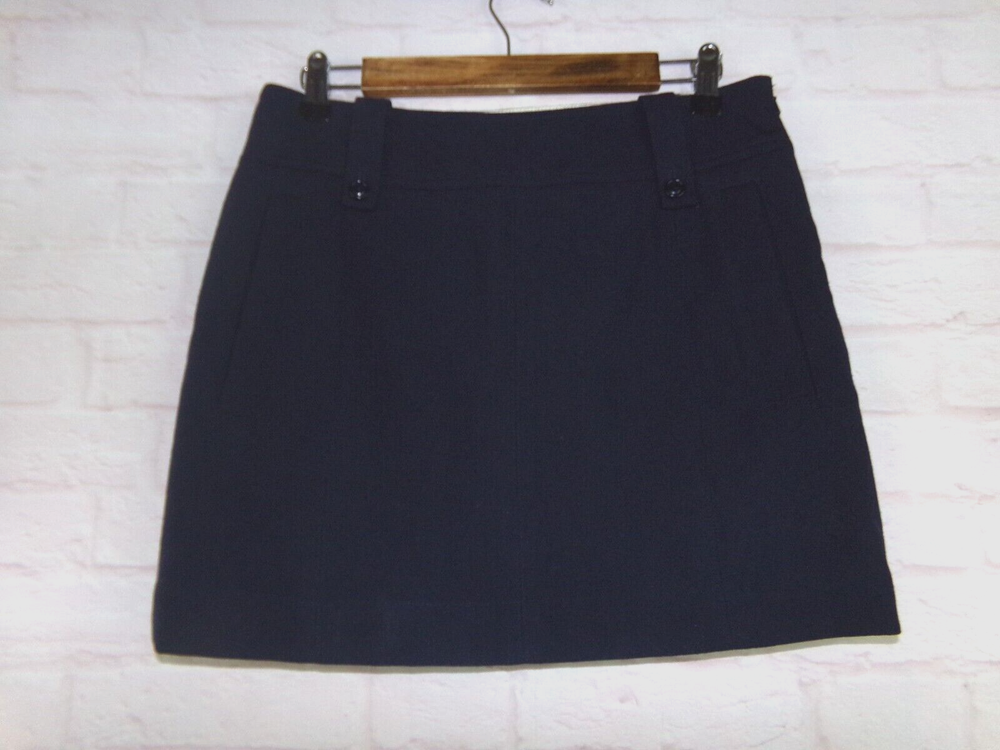 Martin Osa womens size 6 navy wool straight skirt