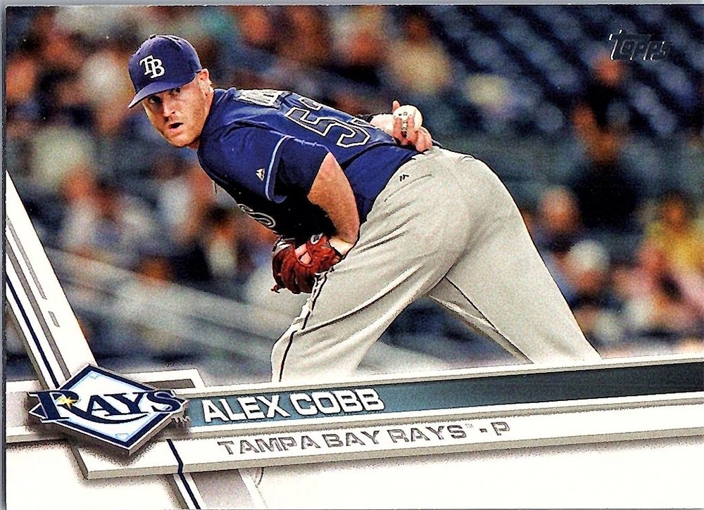 2017 Topps #667 Alex Cobb Tampa Bay Rays