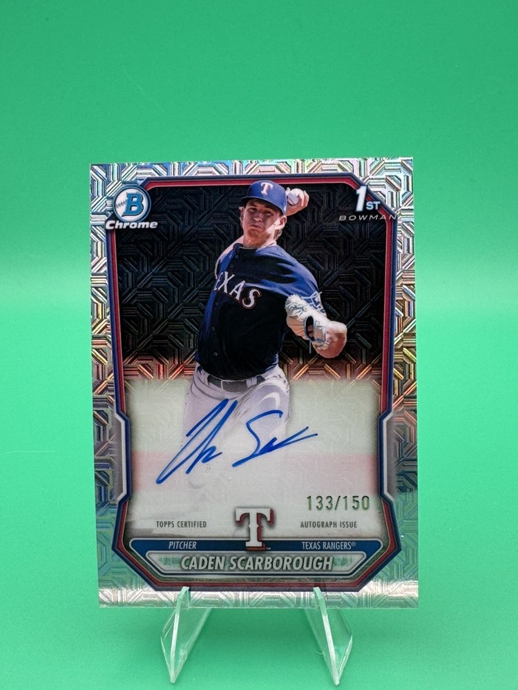 2026 Bowman Caden Scarborough 1st Auto HTA Choice Refractor /150