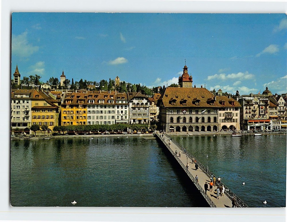 Postcard Town Hall Lucerne Switzerland