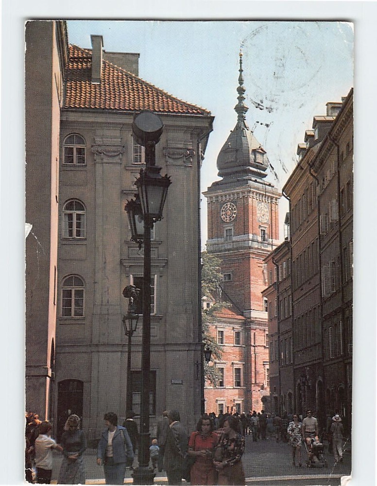 Postcard Ulica Świętojańska Warsaw Poland