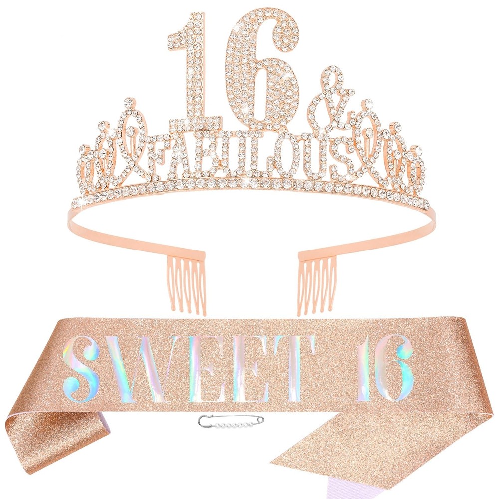 Rose Gold 16th Birthday Decorations for Girls - Sweet 16 Birthday Girl Decora...