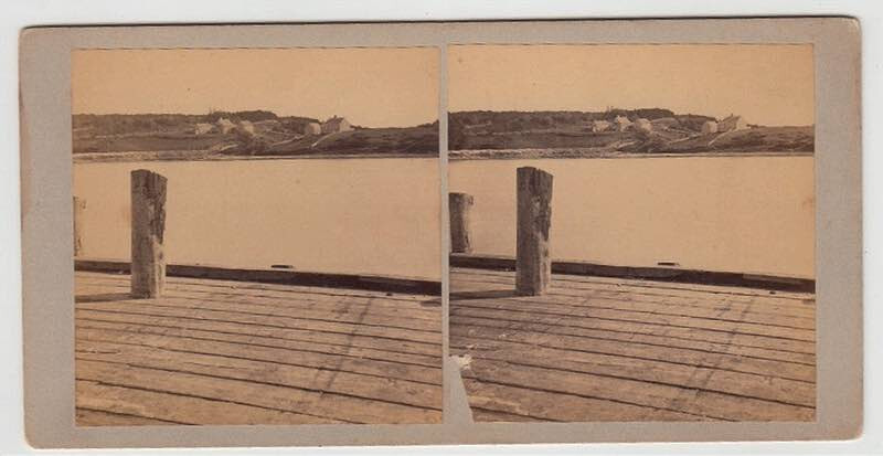 Woods Hole Massachusetts ~ View From Government Wharf - 1871