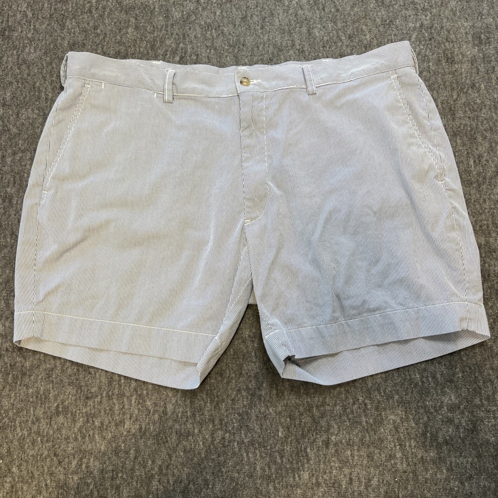 Polo Ralph Lauren Chino Shorts Men’s 40 Blue Pinstripe Classic Fit 6