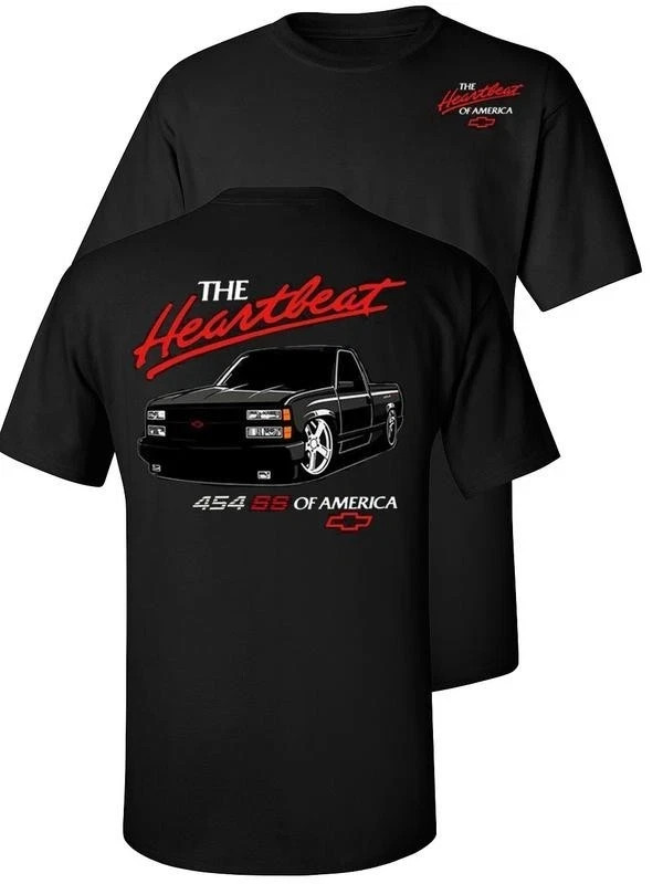 Heartbeat of America 454 SS T-Shirt ? Classic Chevy Truck Graphic Tee,Car Lover