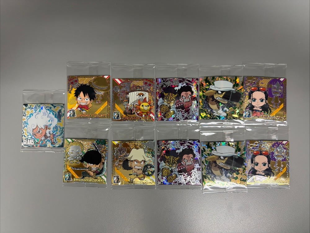 One Piece Wafer Stickers Rare Lot All Sealed Including 25th Anniversary!