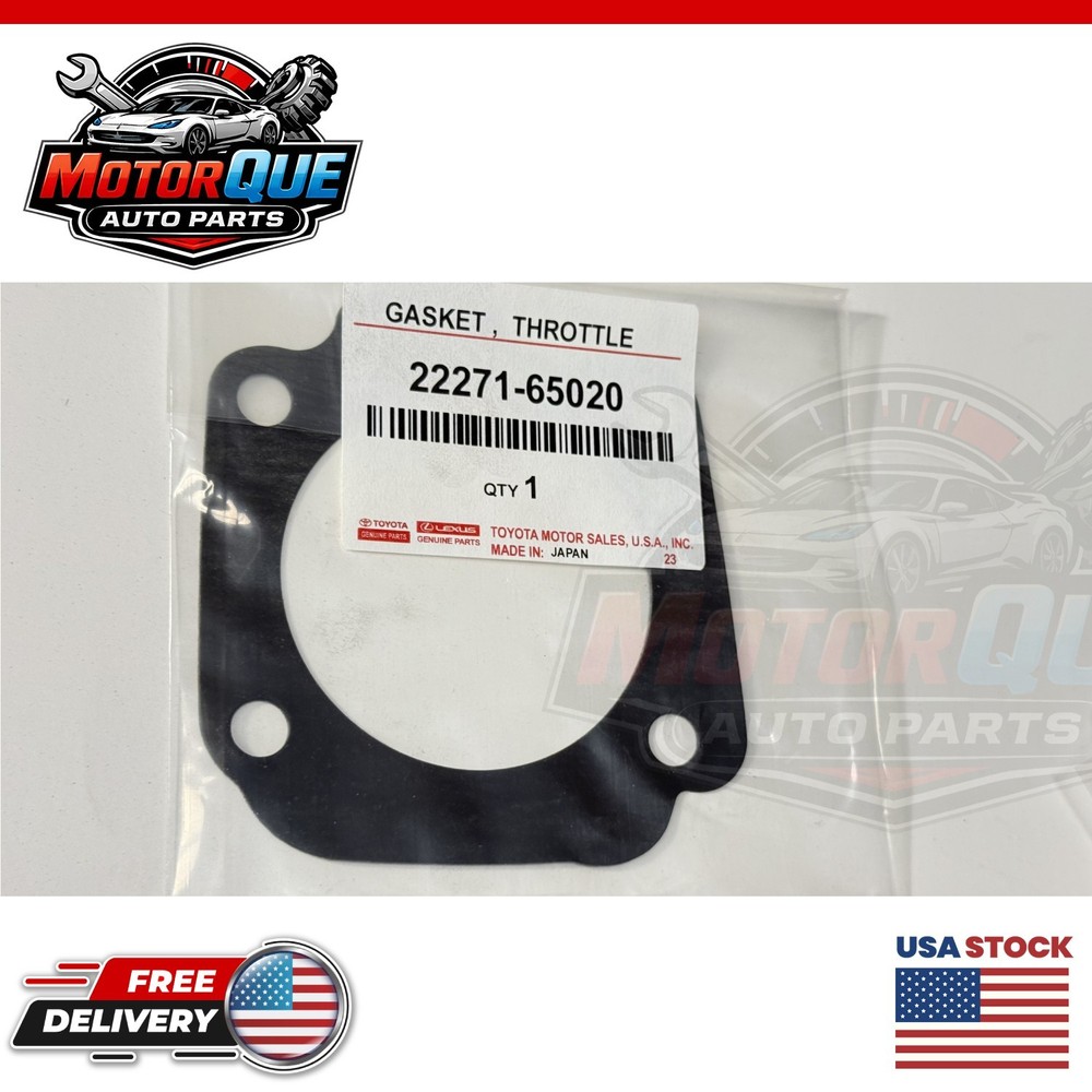 Toyota 22271-65020 Throttle Body Gasket Genuine 4Runner Pickup T100 V6 1987-1995